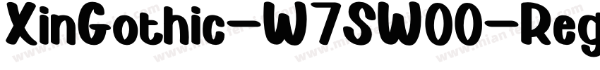 XinGothic-W7SW00-Regular字体转换