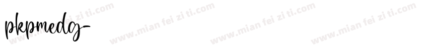 pkpmedg字体转换