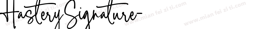 HasterySignature字体转换