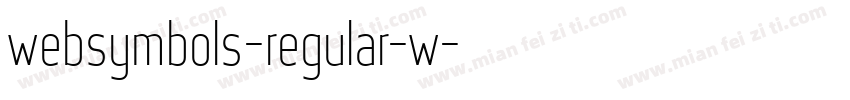 websymbols-regular-w字体转换