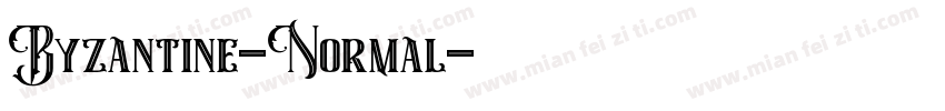 Byzantine-Normal字体转换