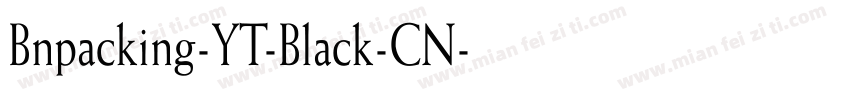 Bnpacking-YT-Black-CN字体转换