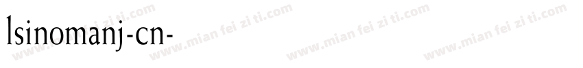 lsinomanj-cn字体转换