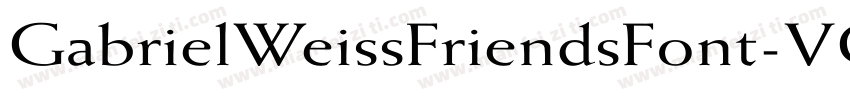 GabrielWeissFriendsFont-VGq7B字体转换