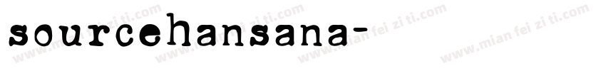 sourcehansana字体转换