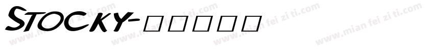 Stocky字体转换