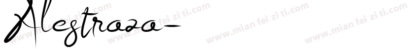 Alestraza字体转换