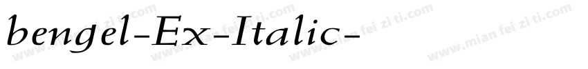 bengel-Ex-Italic字体转换