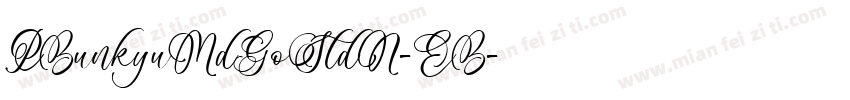 PBunkyuMdGoStdN-EB字体转换
