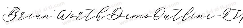 BrianWorthDemoOutline-ZVp83字体转换