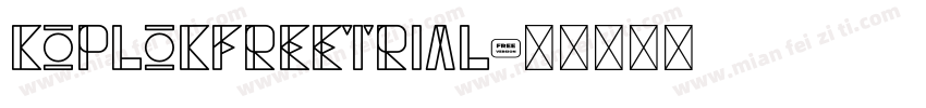 KoplokFreeTrial字体转换