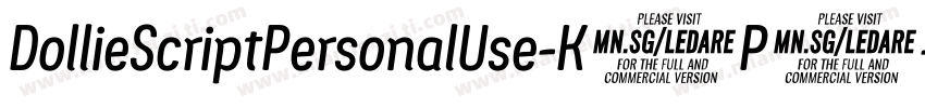 DollieScriptPersonalUse-K3P7字体转换