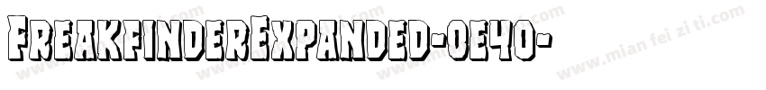 FreakfinderExpanded-0e4o字体转换