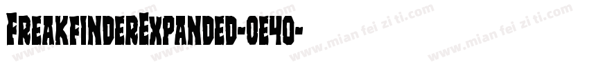 FreakfinderExpanded-0e4o字体转换