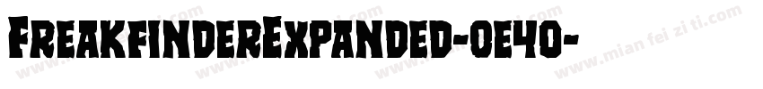 FreakfinderExpanded-0e4o字体转换