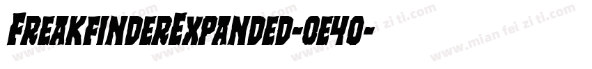 FreakfinderExpanded-0e4o字体转换