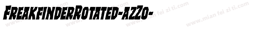 FreakfinderRotated-azZo字体转换