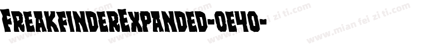 FreakfinderExpanded-0e4o字体转换