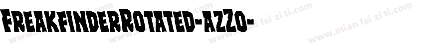 FreakfinderRotated-azZo字体转换