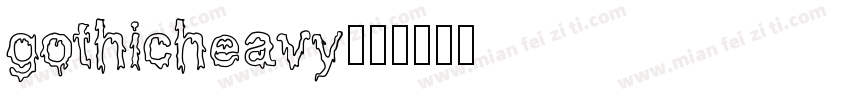 gothicheavy字体转换