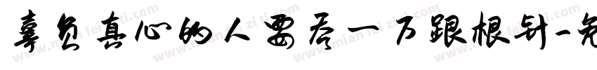 辜负真心的人要吞一万跟根针字体转换