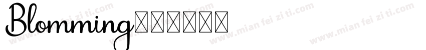 Blomming字体转换
