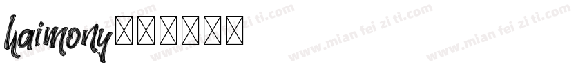 haimony字体转换