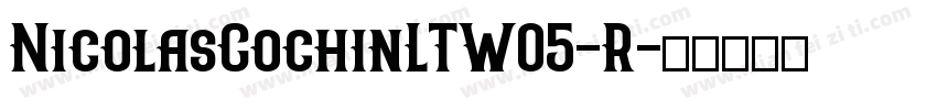 NicolasCochinLTW05-R字体转换