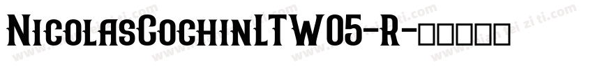 NicolasCochinLTW05-R字体转换