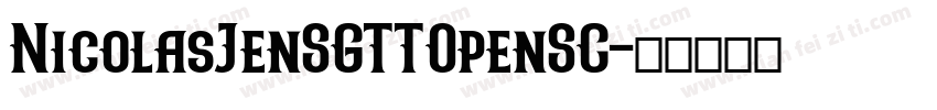 NicolasJenSGTTOpenSC字体转换
