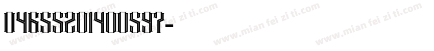 04655201400597字体转换
