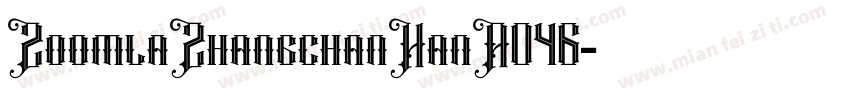 ZoomlaZhangchanHanA046字体转换