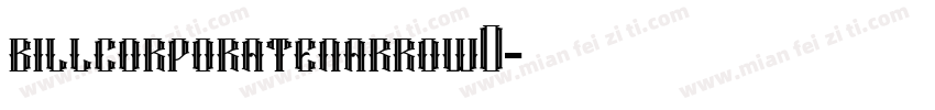 billcorporatenarrow0字体转换