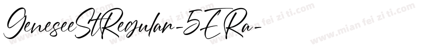 GeneseeStRegular-5ERa字体转换