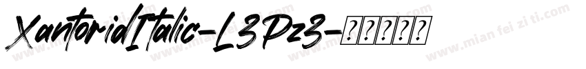 XantoridItalic-L3Pz3字体转换
