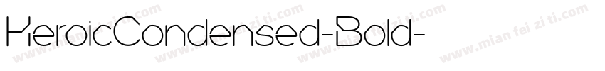 HeroicCondensed-Bold字体转换