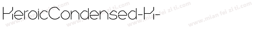 HeroicCondensed-H字体转换
