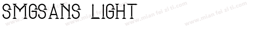 SMGSans-Light字体转换
