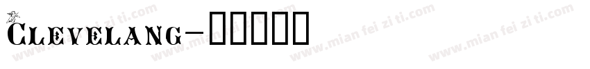 Clevelang字体转换