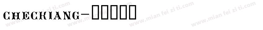 checkiang字体转换