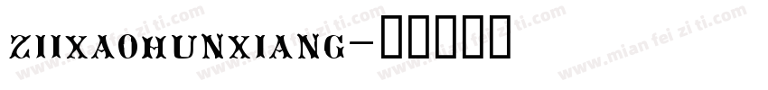 ziixaohunxiang字体转换