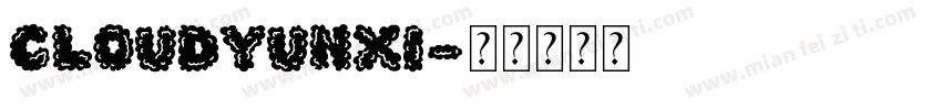 cloudyunxi字体转换