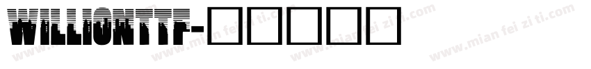 Willionttf字体转换