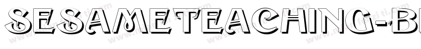 SesameTeaching-Black字体转换