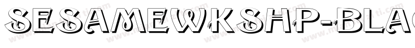 SesameWkshp-Black字体转换