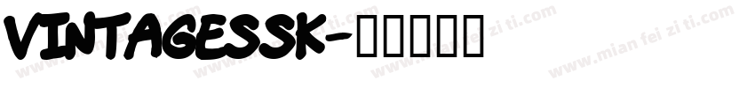 VintageSSK字体转换