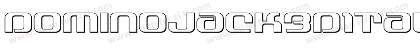 DominoJack3DItalicItalic-6lav字体转换