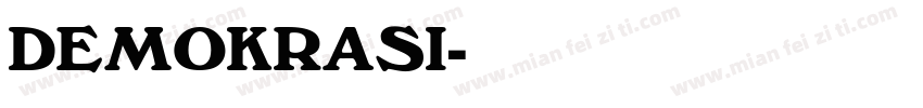 DEMOKRASI字体转换