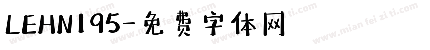 LEHN195字体转换