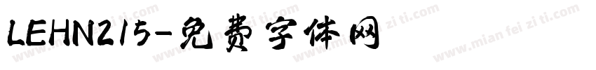LEHN215字体转换